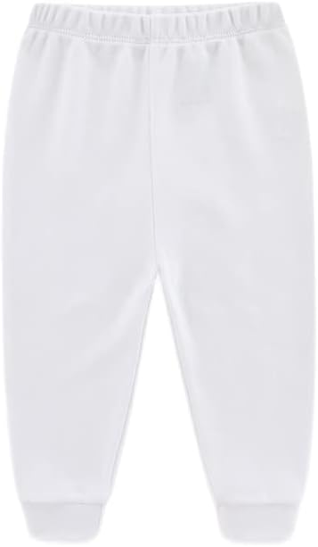 Unisex Newborn Baby Cotton 4-Pack Pants Embroidery Pringting Casual Leggings 0-24 Months for Boys and Girls