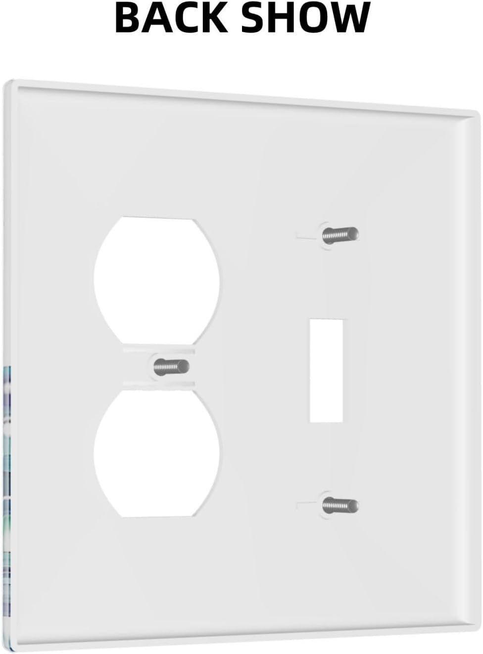 Wallplates Vibrant Turtle Seagrass Watercolor Painting 1 Toggle 1 Duplex Switch Plate Electrical GFCI Faceplate Decorative Light Switch Covers for Bathroom living Room Decor