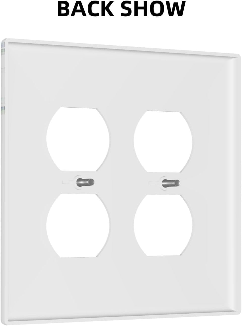 Eucalyptus Leaves Greenery Vine Flowers Simplicity Outlet Covers 2 Gang Double Duplex Decorative Light Switch Covers Electrical Wallplates Socket Faceplate for Bed Room Living Room Decor