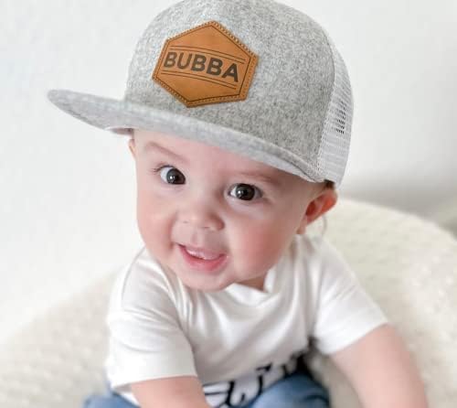 Baby Hats - Baseball Hat, Newborn Youth Flat Brim Mesh Trucker Surf Skate Bubba Bro Fitted Beach Cap Gorros para Bebes