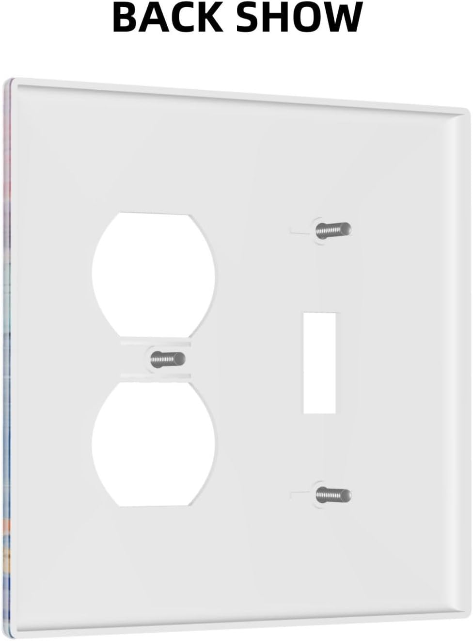 Turtle Coral Fish Watercolor Colorful Underwater World Wallplates 1 Toggle 1 Duplex Switch Plate Electrical GFCI Faceplate Decorative Light Switch Covers for Kids Room Home Decor