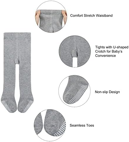 American Trends Baby Tights Non Slip Skid Baby Girl Tight Toddler Stocking Pants Cable Knit Infant Leggings