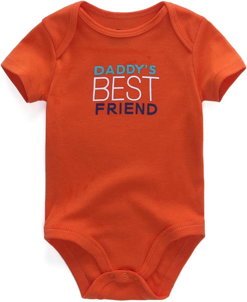Baby Bodysuit Short Sleeve one-Piece Newborn Baby Clothes for Baby Boy and Girls