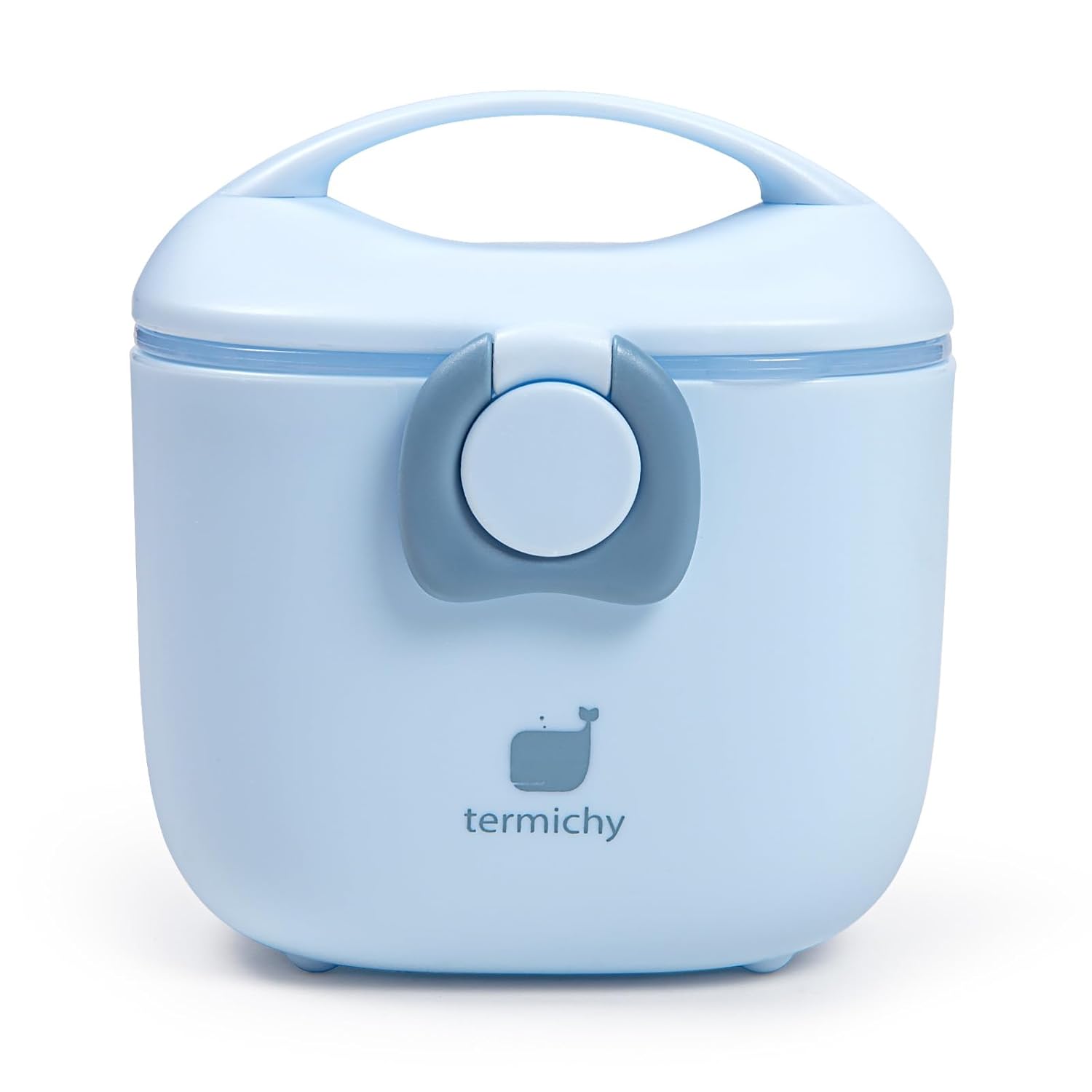 Termichy Baby Formula Dispenser, Portable Milk Powder Dispenser Container with Carry Handle and Scoop for Travel Outdoor Activities with Baby Infant, 8.8OZ, 0.55LB, 250g, 500ml (Light Blue)