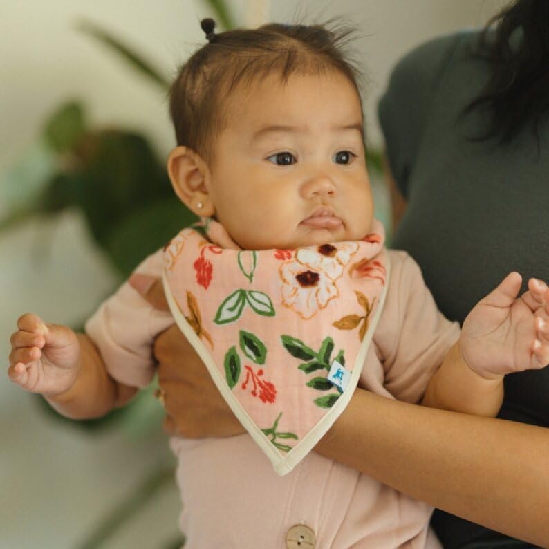 Little Unicorn Cotton Muslin with Fleece Bandana Bib