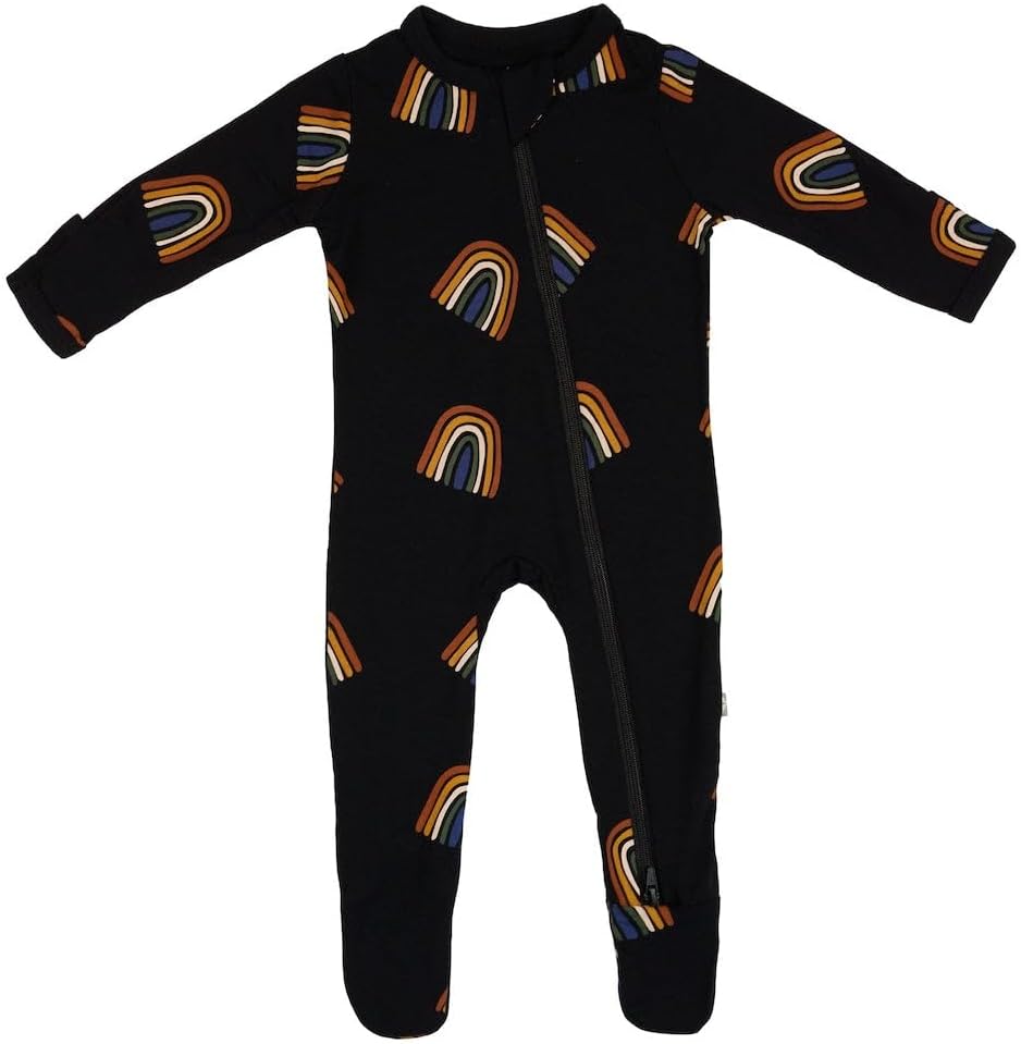 KYTE BABY Unisex Zipper Closure Footies, Rayon Made From Bamboo, 0-24 Months