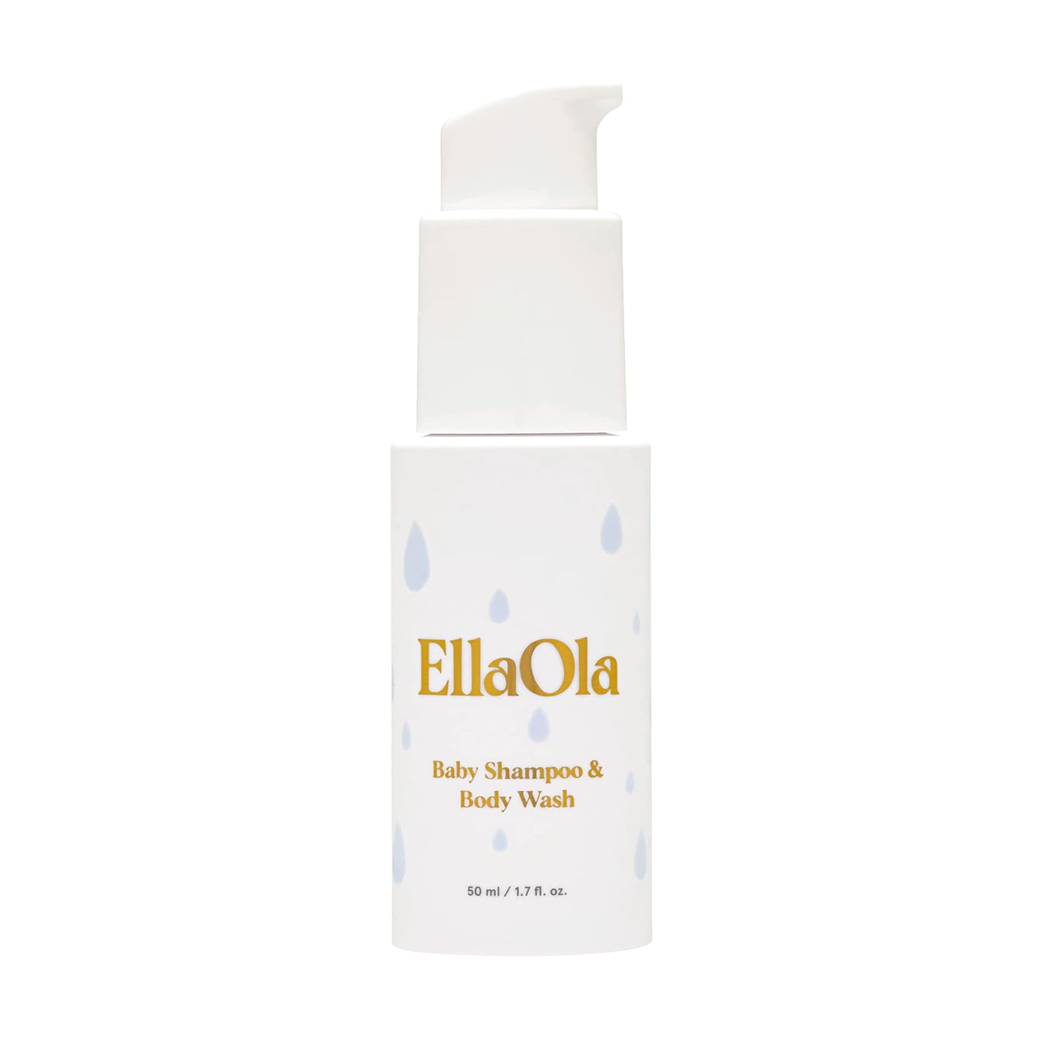 Travel Baby Shampoo & Body Wash - Organic, Hypoallergenic Baby Soap Hydrates + Nourishes Skin Barrier While Cleansing, Tear Free Formula | 1.7 fl. oz.