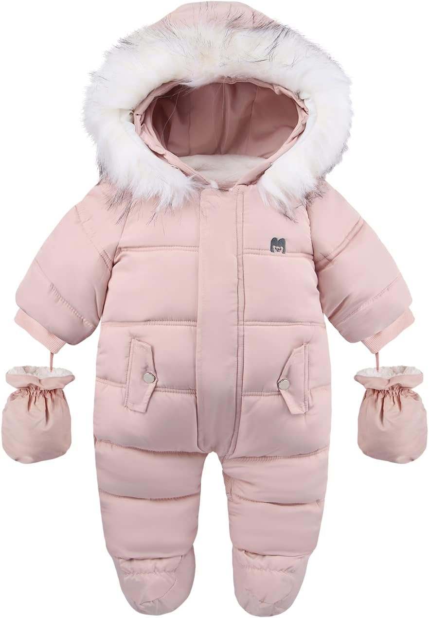 Baby Girl Winter Snowsuit Toddler Jacket Clothes For Boy Infant Jumpsuit Hoodied