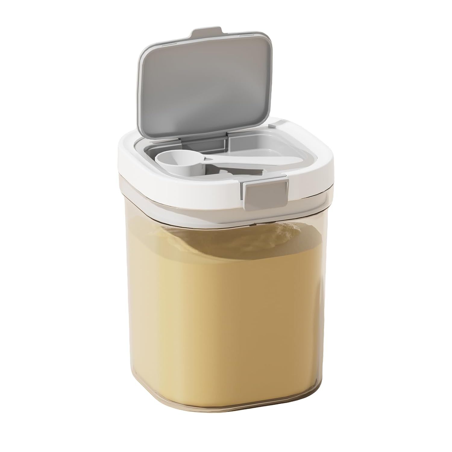 Formula Container to go-1300ml Travel Dispenser BPA Free Airtight Container with Spoon and Layered Storage