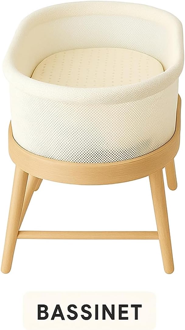 Organic Cotton Crib Mattress Protector - Water Resistant Flat Sheet Liner Pad, Skin Friendly, Chemical-Free Pure Cotton [GOTS-Certified] for Bassinet (30"x15") - Made in USA