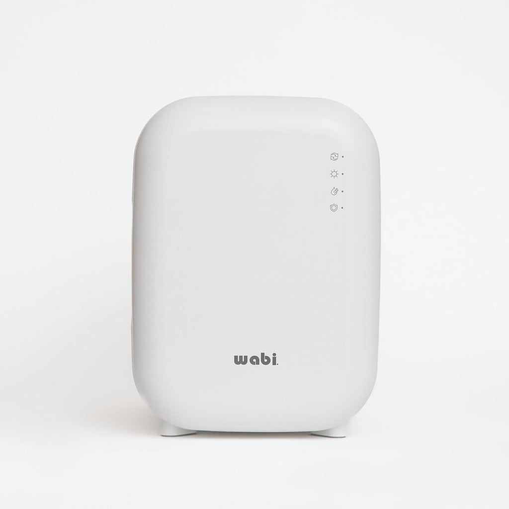 WABI UV LED 3-in-1 Sanitizer & Dryer MINI Box | Disinfect, Dry, & Store Everyday Items, Baby Feeding Gear, and Electronics | Touch Control, LED (No Mercury) | Smart Storage Mode | Fits 4-6 Baby Bottle