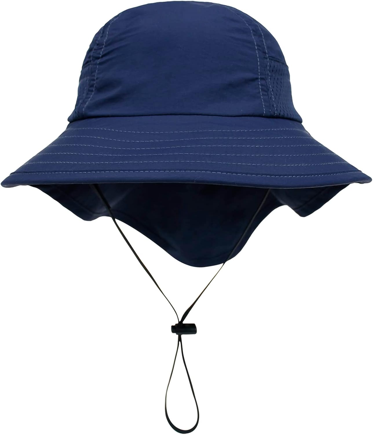 CHUNG Baby Sun Protection Hat Summer Toddler Adjustable UPF 50+ Wide Brim Neck Flap Beach Caps Boys Girls 1-12 Years Kids