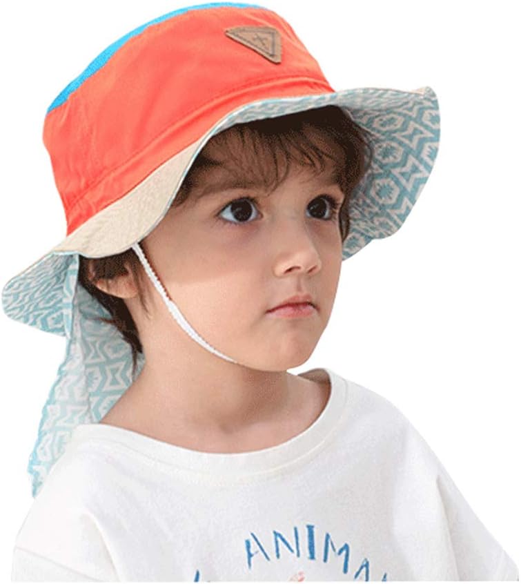 Kids Toddler Baby Boy Sun Hat Summer Bucket Hats with UPF 50+ UV Sun Protective