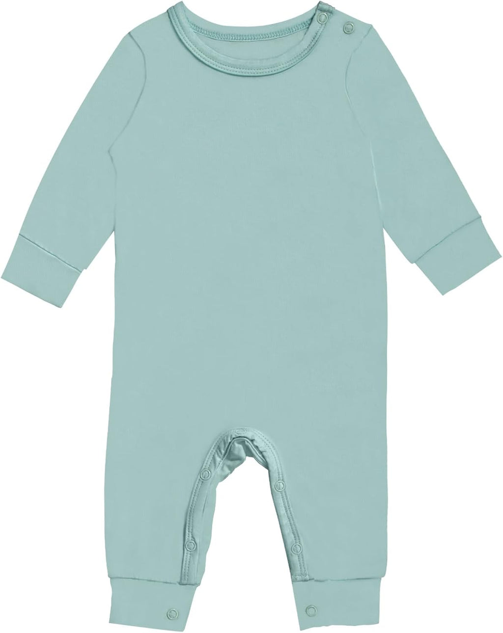 GUISBY Rayon Baby Pajamas, Long Sleeve with Snap Closure Pajamas Sleepers