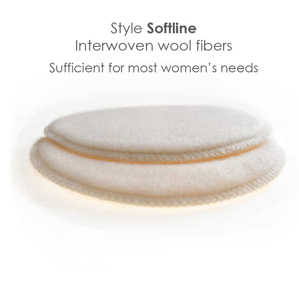 Merino Wool Nursing Pads, Style Softline, Regular Thickness, Size Large - 9 in. Diameter
