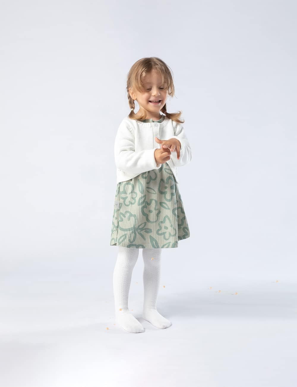 Petrass Baby Girls Cable Knitted Tights Infant Full-Footed Seamless Cotton Tights New-born Girls Seamless Leggings 3/4/5/6