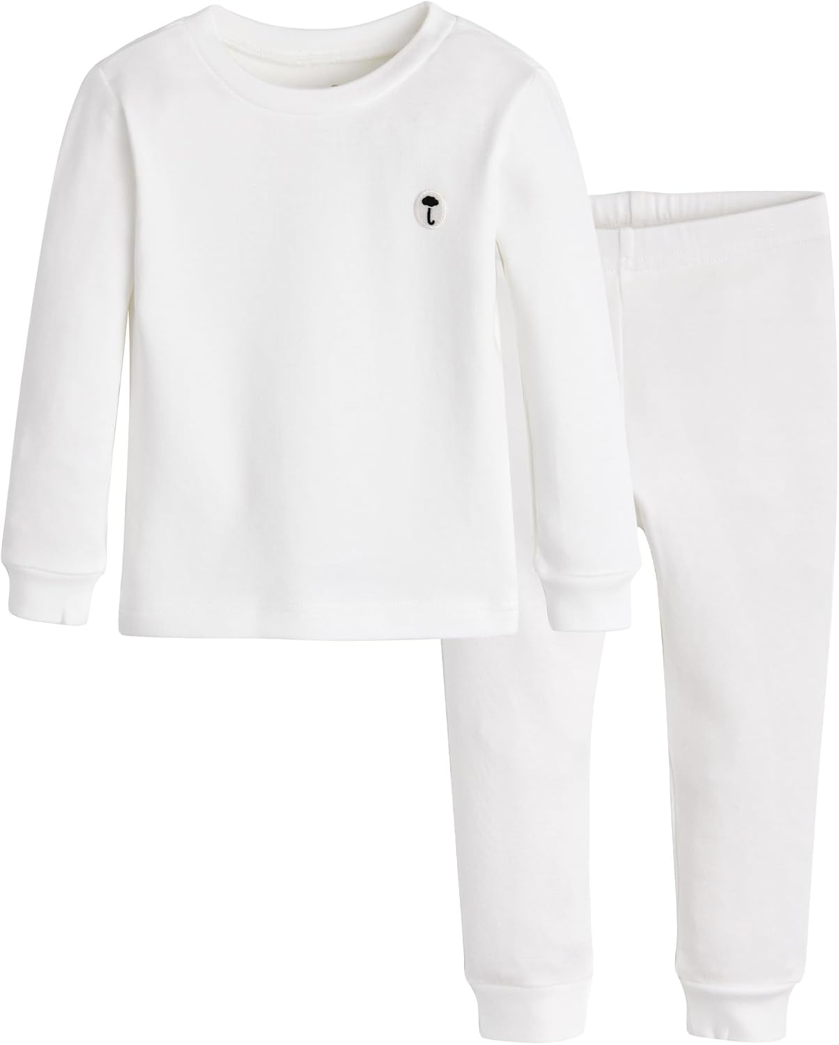 moimoln 6M-8Y Modal Cotton Solid Soft Breathable Baby Toddler Boys Girls Snug fit Pjs Long Sleeve Pajamas Set Sleepwear Daily