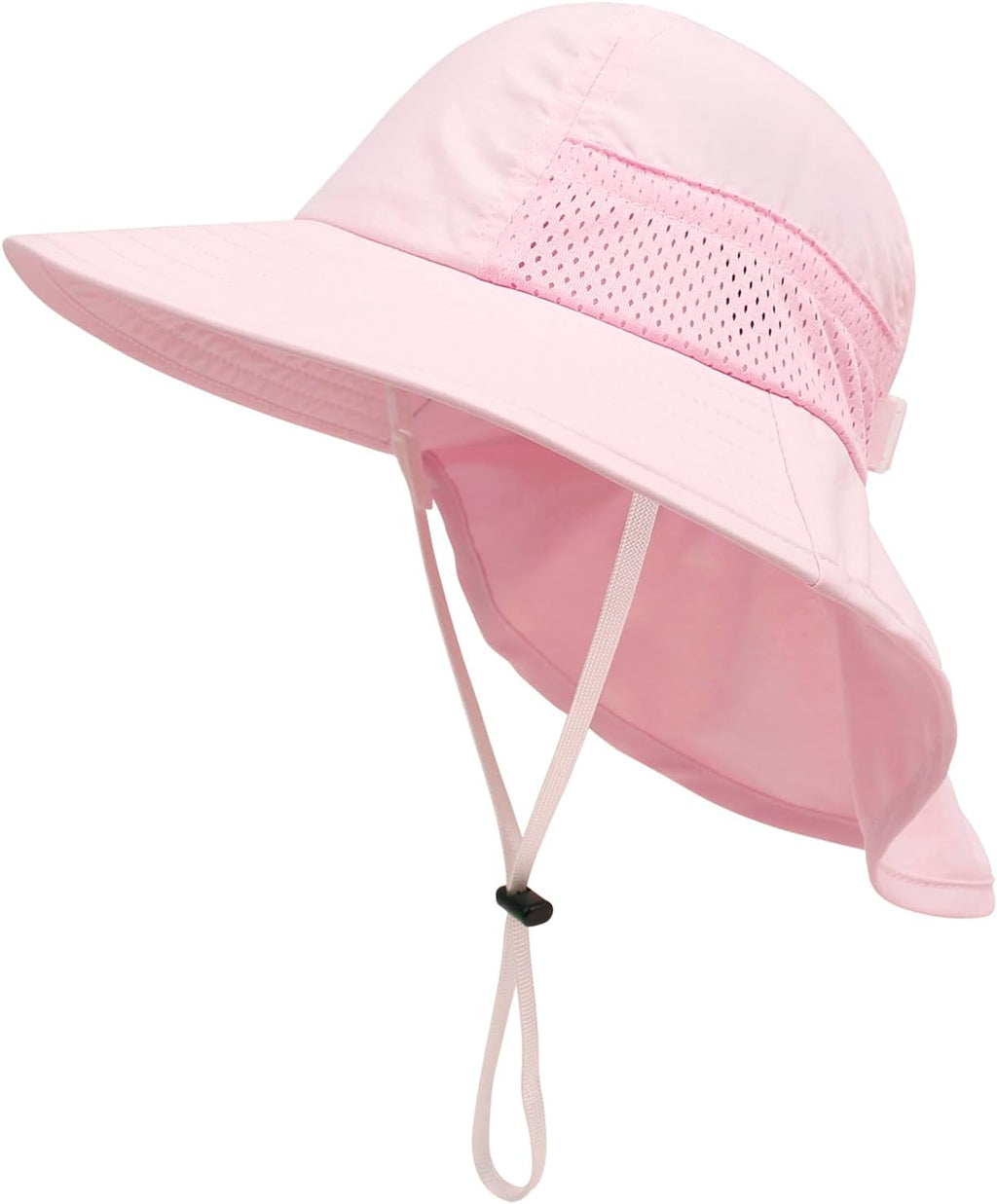 CHUNG Baby Sun Protection Hat Summer Toddler Adjustable UPF 50+ Wide Brim Neck Flap Beach Caps Boys Girls 1-12 Years Kids