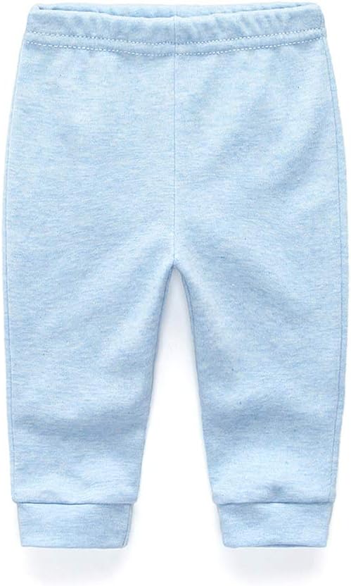 Unisex Newborn Baby Cotton 4-Pack Pants Embroidery Pringting Casual Leggings 0-24 Months for Boys and Girls