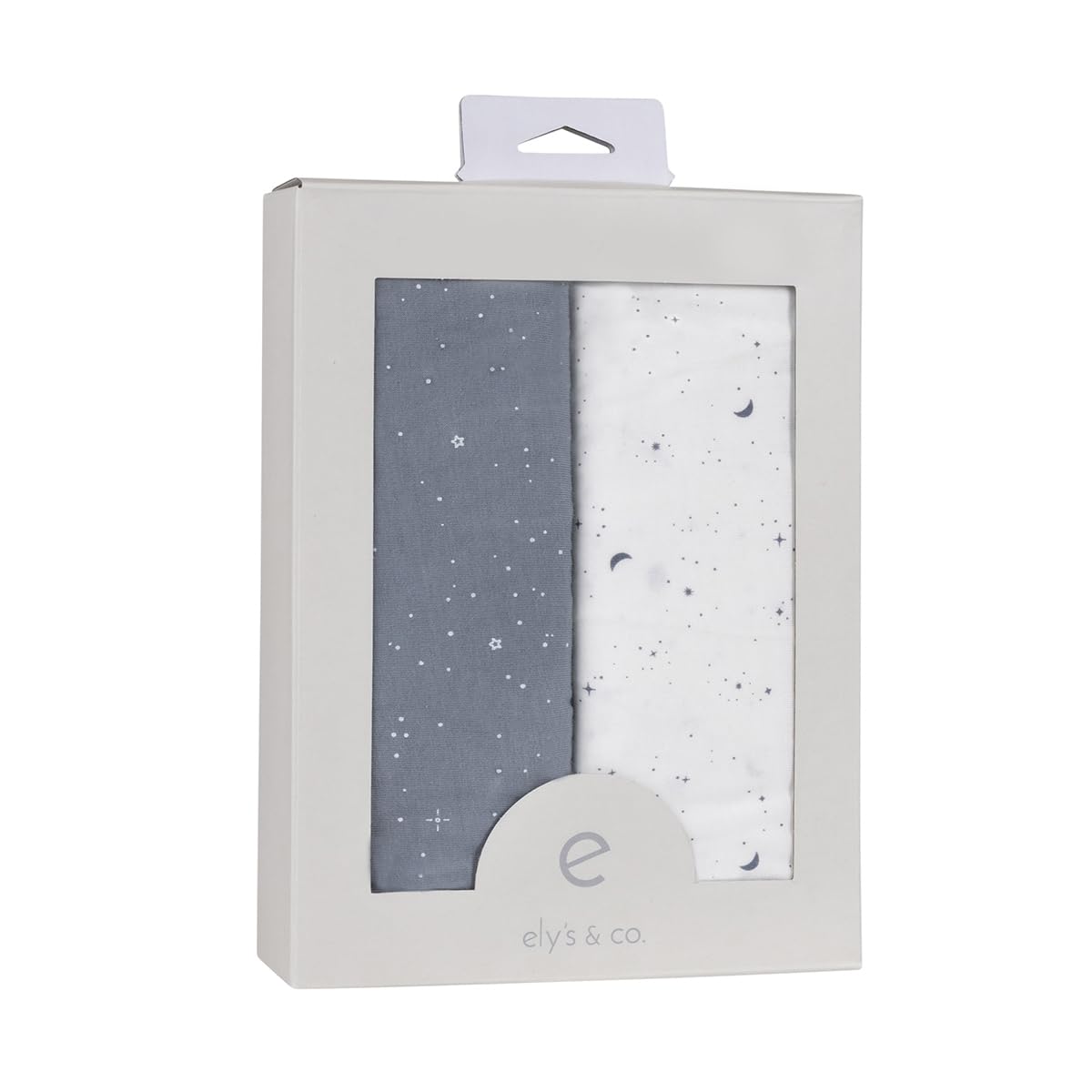 Ely’s & Co. Changing Pad Cover, Diaper Changing Table Sheets, 2 Pack, Cradle Sheet Set for Baby Boys, 100% Jersey Knit Cotton, Celestial Blue Collection, 32”x16”x5”