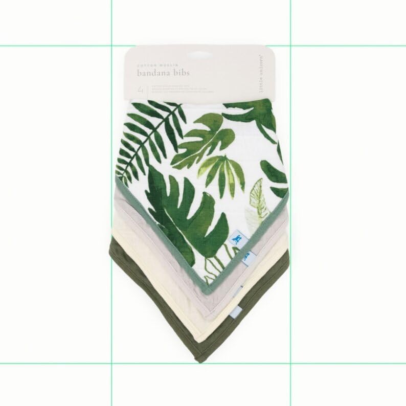 Little Unicorn Cotton Muslin with Fleece Bandana Bib