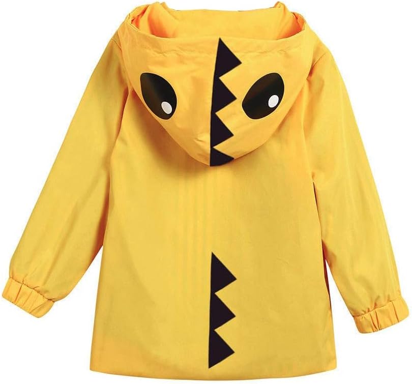 Toddler Baby Boy Girl Duck Rain Jacket Cute Cartoon Yellow Raincoat Hoodie Kids Coat Fall Winter School Outfit