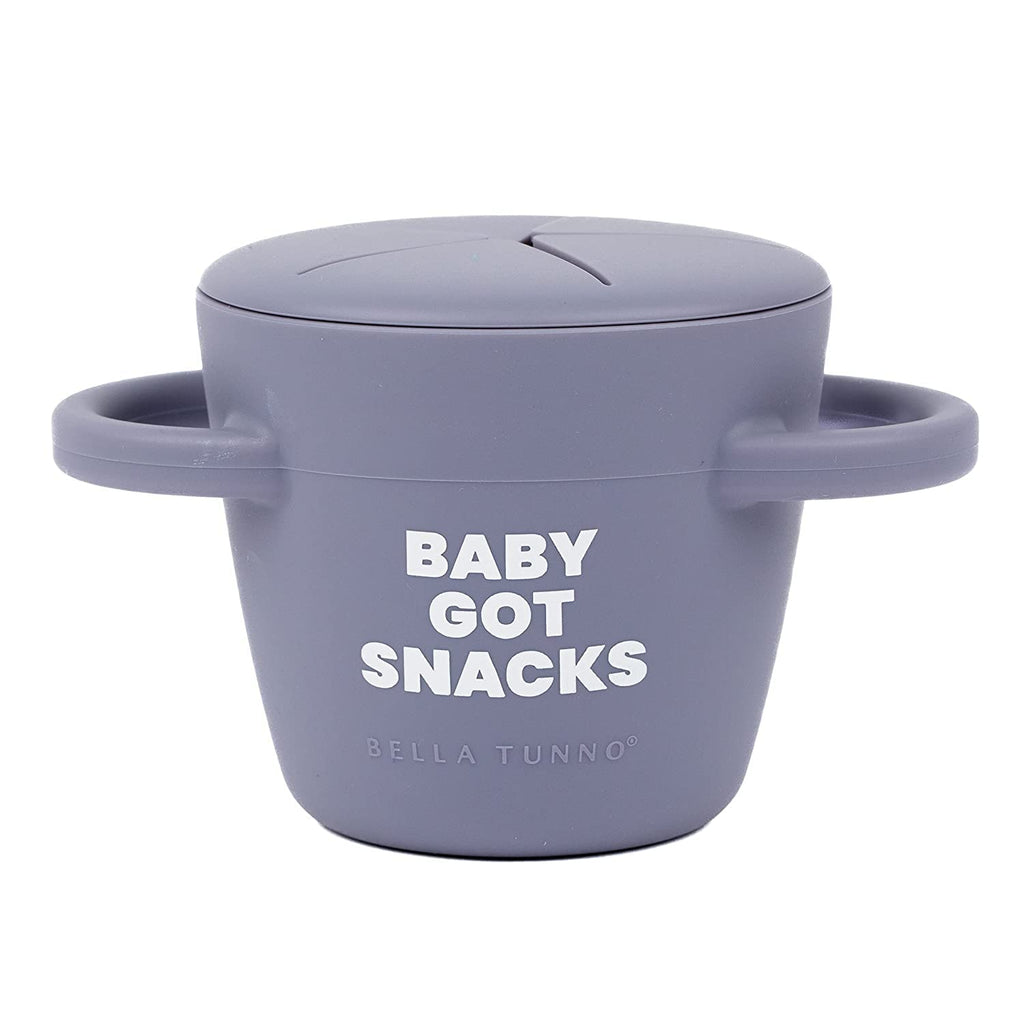 Bella Tunno Snack Cups for Toddlers, Silicone Spill Proof Food Container with Lid, Babies & Kids 6-12 Months, Baby Got Snacks