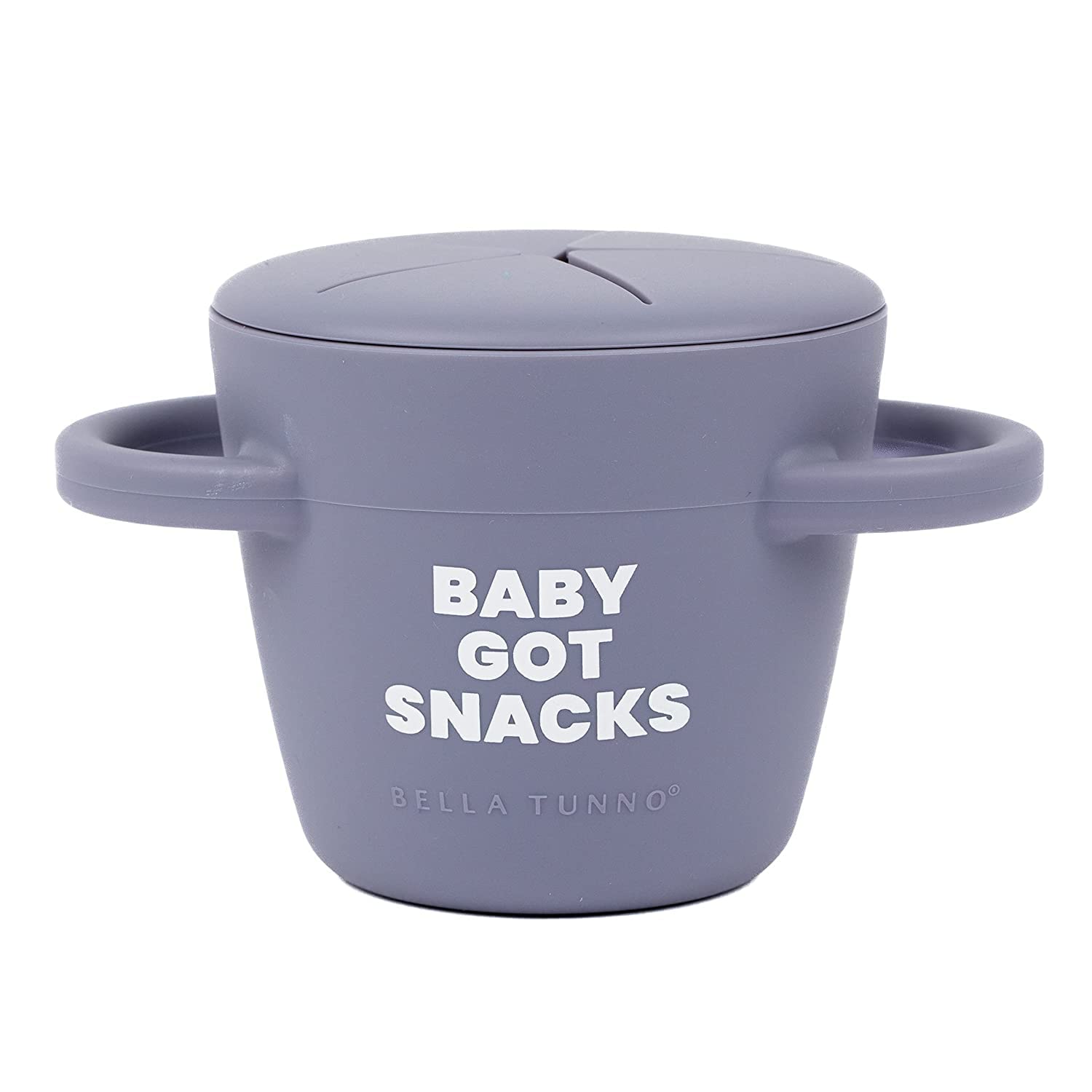 Bella Tunno Snack Cups for Toddlers, Silicone Spill Proof Food Container with Lid, Babies & Kids 6-12 Months, Baby Got Snacks