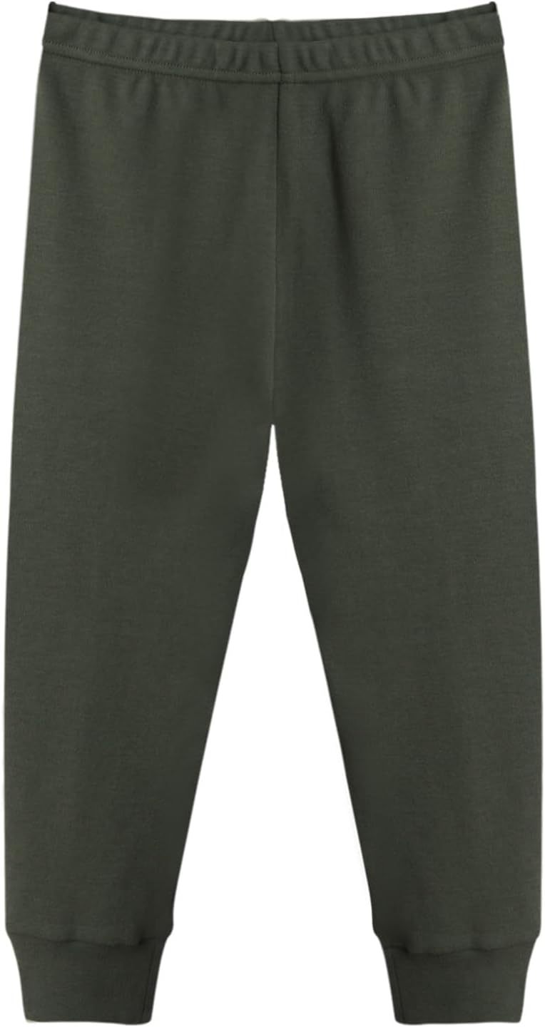 GLASH Kids Baby and Toddler Boys Cotton Pants, 4 Pack 2T-6Y Joggers Sweatpants for Boys