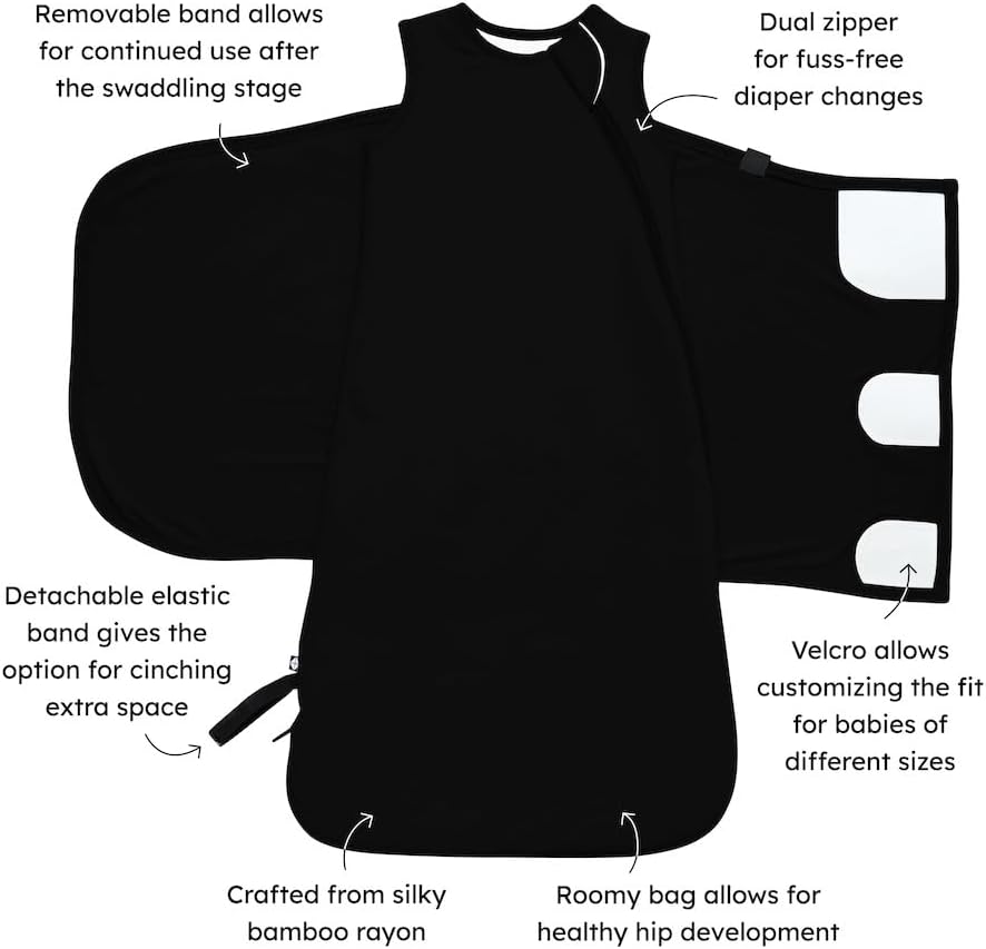 KYTE BABY Unisex Rayon Made from Bamboo Sleep Bag Swaddler for Babies, 1.0 Tog