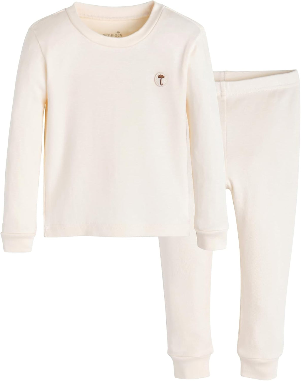 moimoln 6M-8Y Modal Cotton Solid Soft Breathable Baby Toddler Boys Girls Snug fit Pjs Long Sleeve Pajamas Set Sleepwear Daily