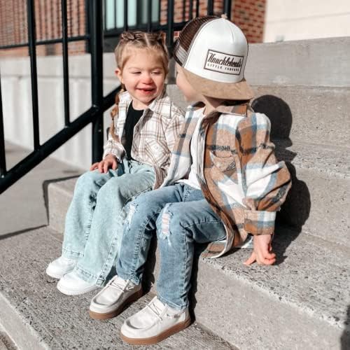 Baby Hats - Baseball Hat, Newborn Youth Flat Brim Mesh Trucker Surf Skate Bubba Bro Fitted Beach Cap Gorros para Bebes