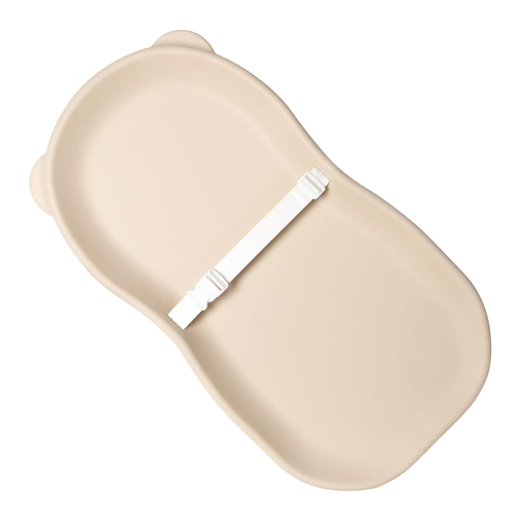 Baby Diaper Changing Pad Wipeable Teddy Bear EVA Foam Skin-Like Surface Fully Impermeable to Fluid, Portable Non-Slip Change Mat Standard Fits All Changing Station Table Dresser Newborns to Toddlers