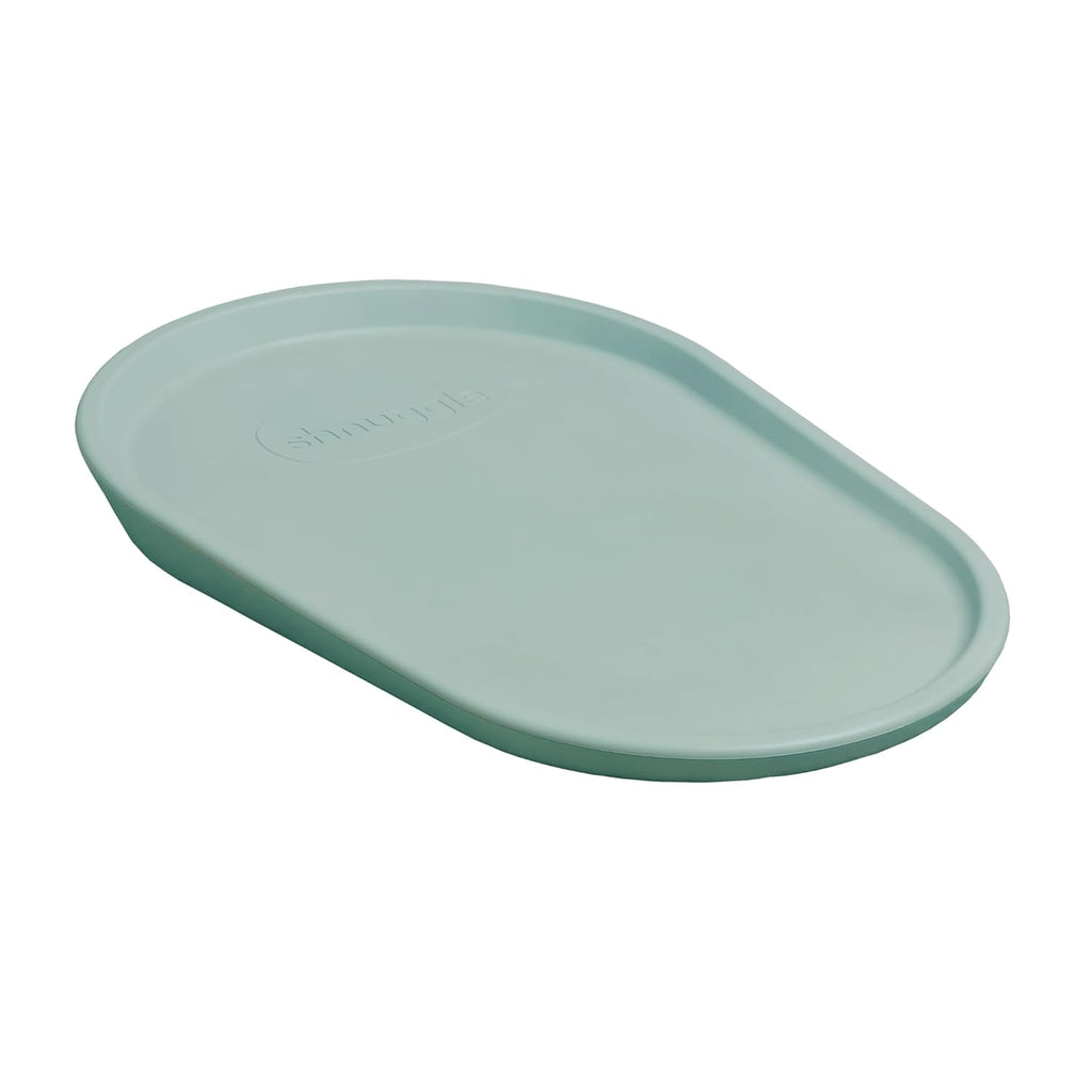 Squishy Changing Mat - Baby Changing Diaper Pad, Wipeable Easy-to-Clean Nappy Station, Warm-to-Touch Surface, Non-Slip Base, No Covers Needed - Eucalyptus