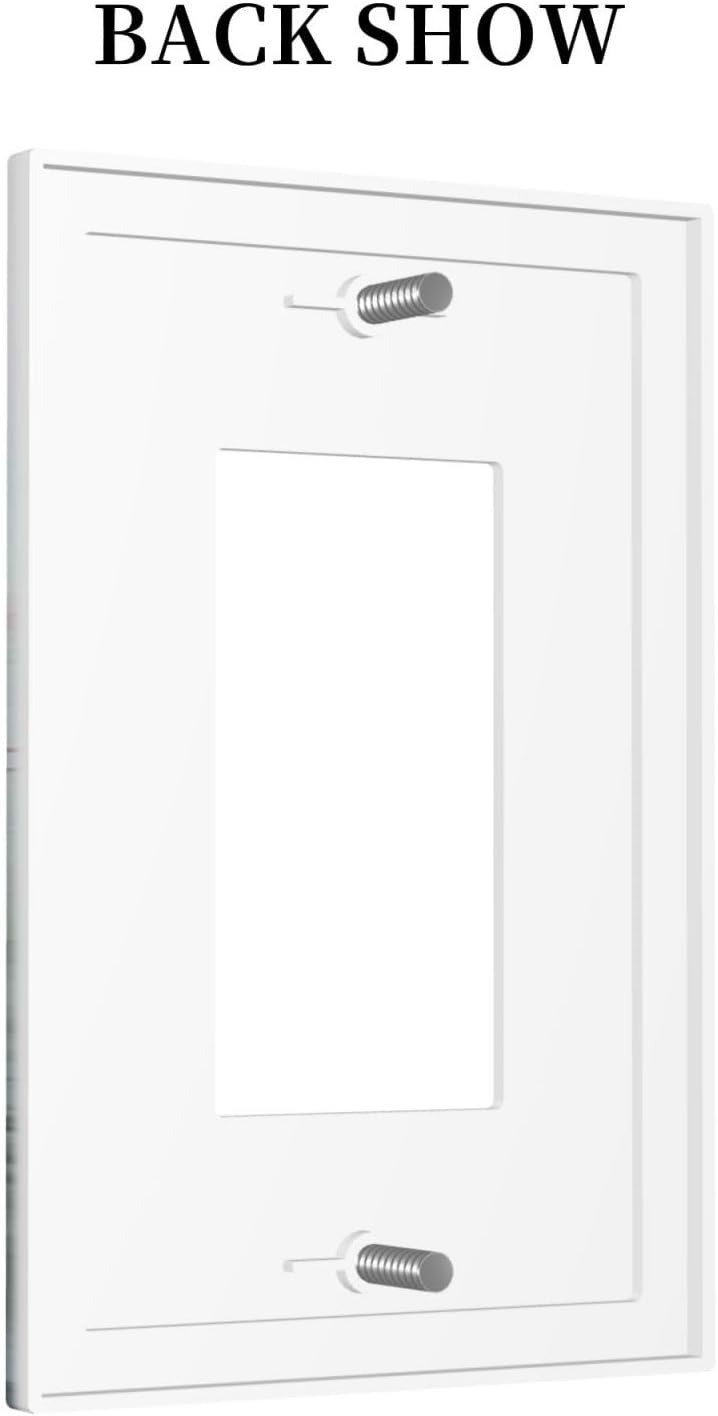 Decorative Outlet Covers Wildflower Botanical Watercolor Floral 1 Gang Single Rocker Light Switch Cover Plate Wall Plates Gfci Faceplate For Bed Room Living Room Decor