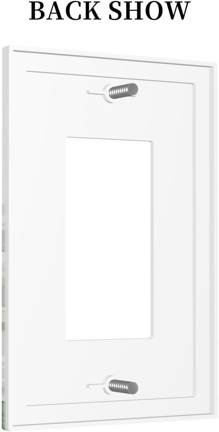 Palm Tree Banana Leaf Green Rainforest Natural Landscape Decorative Outlet Covers 1 Gang Single Rocker Light Switch Cover Plate Wall Plates GFCI Faceplate for Bed Room Living Room Decor