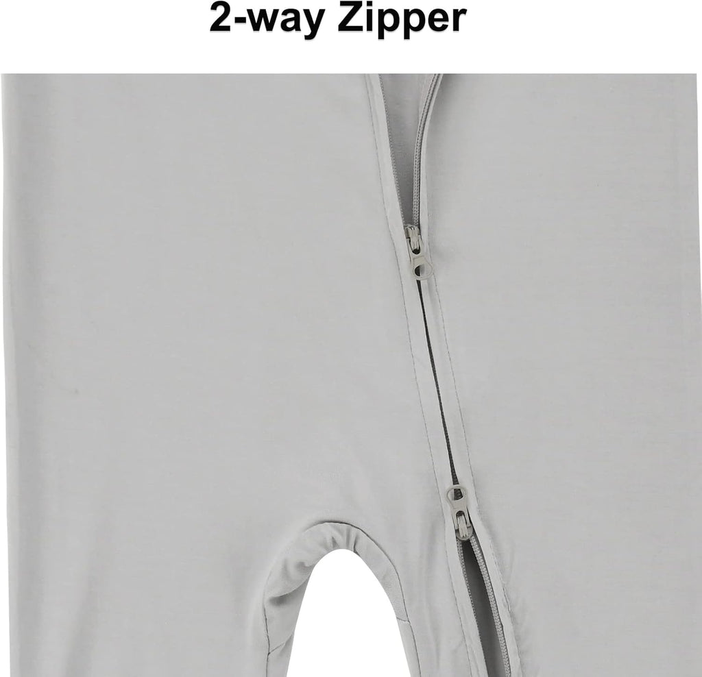 Baby Sleeveless Romper Zipper Toddler Summer Jumpsuit Rayon Outfits Infant Footless Pajamas 0-24m