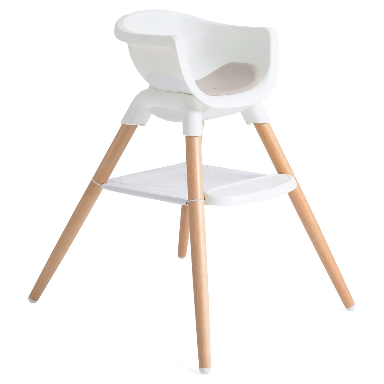 Joie Chai Multi-Mode Highchair - European Beech Wood, Convertible, 9+ Modes, Birth up to 60 lb. (Walnut)