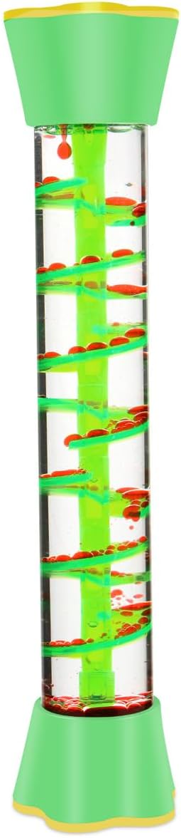 YUE MOTION Sensory Fidget Tubes Set - Calming Toys for Kids - Sensory Tube for Calm Down Corner Supplies,Occupational Therapy - Promotes Calmness & Independent Play(Spiral)