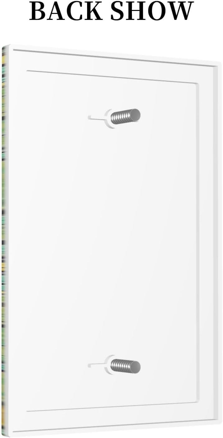 Light Switch Cover Plate William Morris Vintage Floral Yellow Flowers Green Leaf 1 Gang No Device Blank Electrical Wall Plates Faceplate Decorative Switch Plate for Bedroom living Room Decor