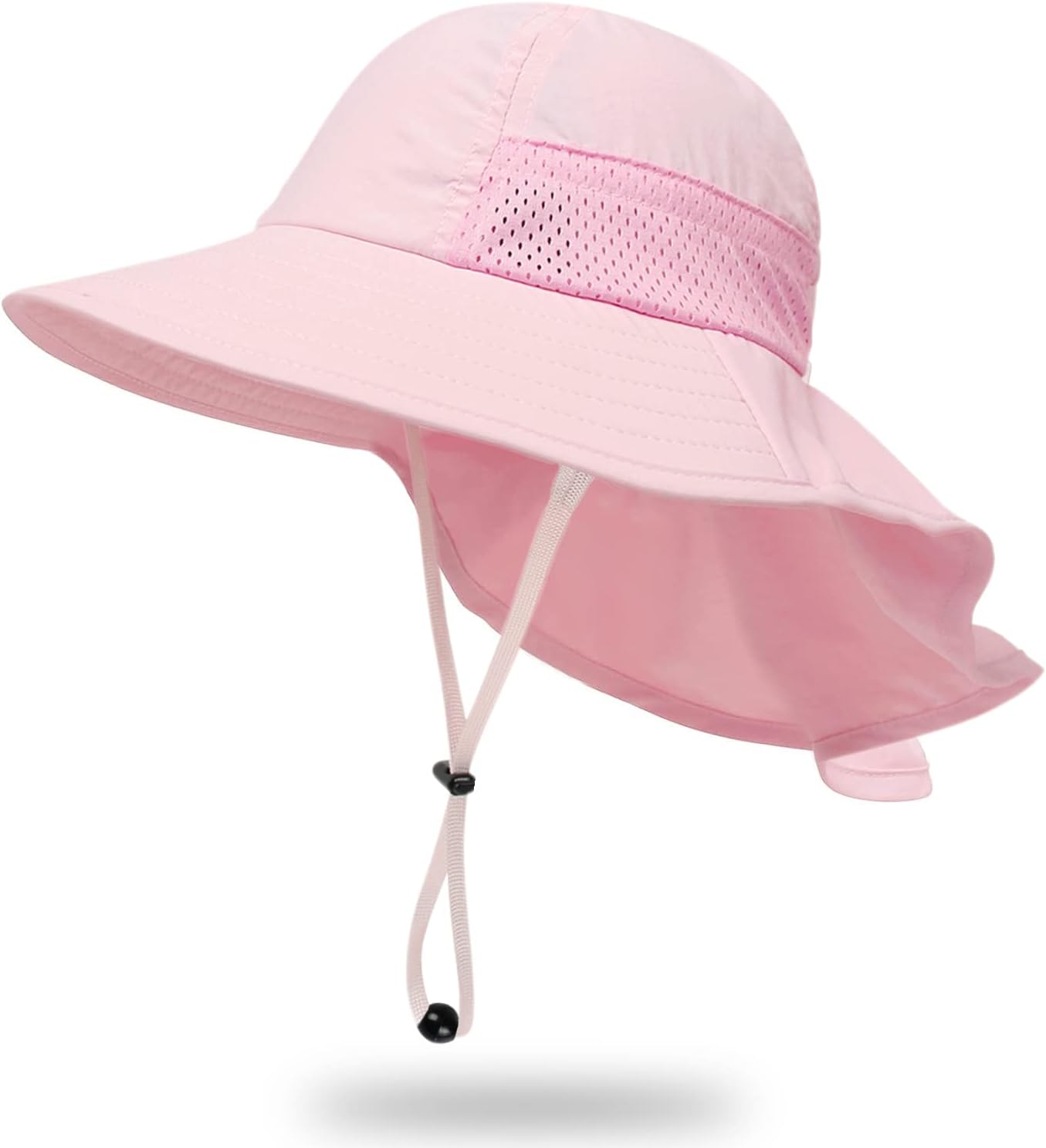 Toddler Baby Sun Hat Kids Summer UPF 50+ for Boys Girls Adjustable Beach Hats with Bucket Wide Brim Age 1-7 Years