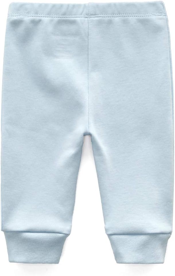 Unisex Newborn Baby Cotton 4-Pack Pants Embroidery Pringting Casual Leggings 0-24 Months for Boys and Girls