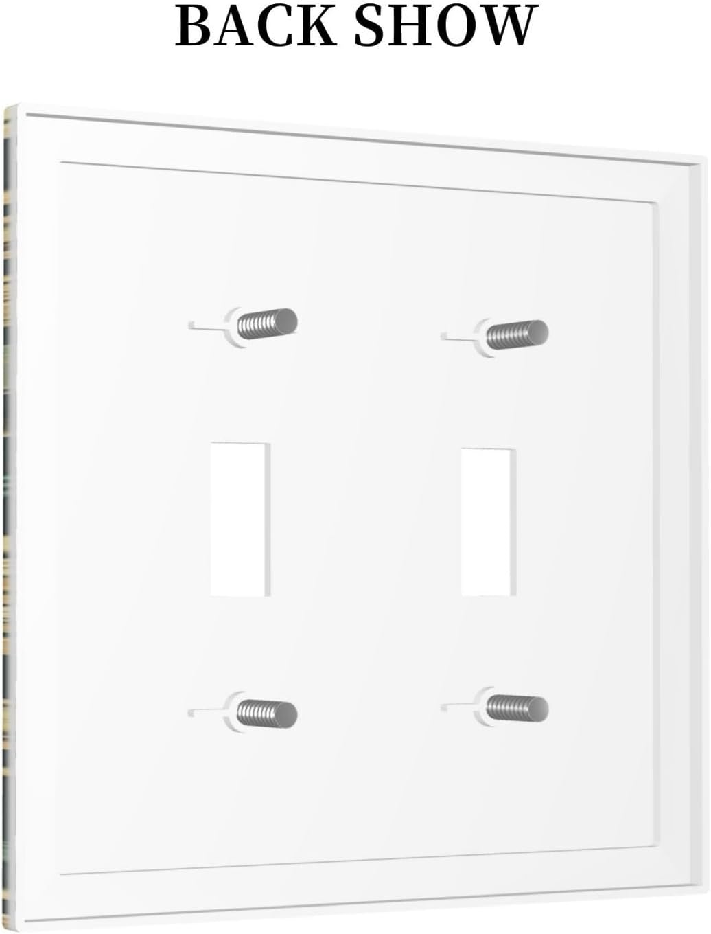 Decorative Switch Plates William Morris Vintage Botanical Birds Golden Green Leaves 2 Gang Double Toggle Outlet Light Switch Cover Wall Plate Electrical Faceplate for Bedroom Home Decor