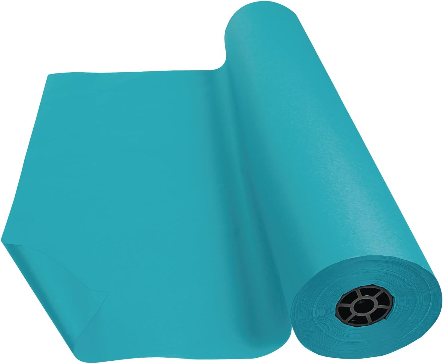 Colorations Arts and Crafts Paper Roll - 36" x 1000', Aqua, Dual Surface, Markers, Finger Paints, Painting, Watercolors, Acrylic Paints, Wall Art, Bulletin Board Paper, Kids Crafts (Item # DSLB)