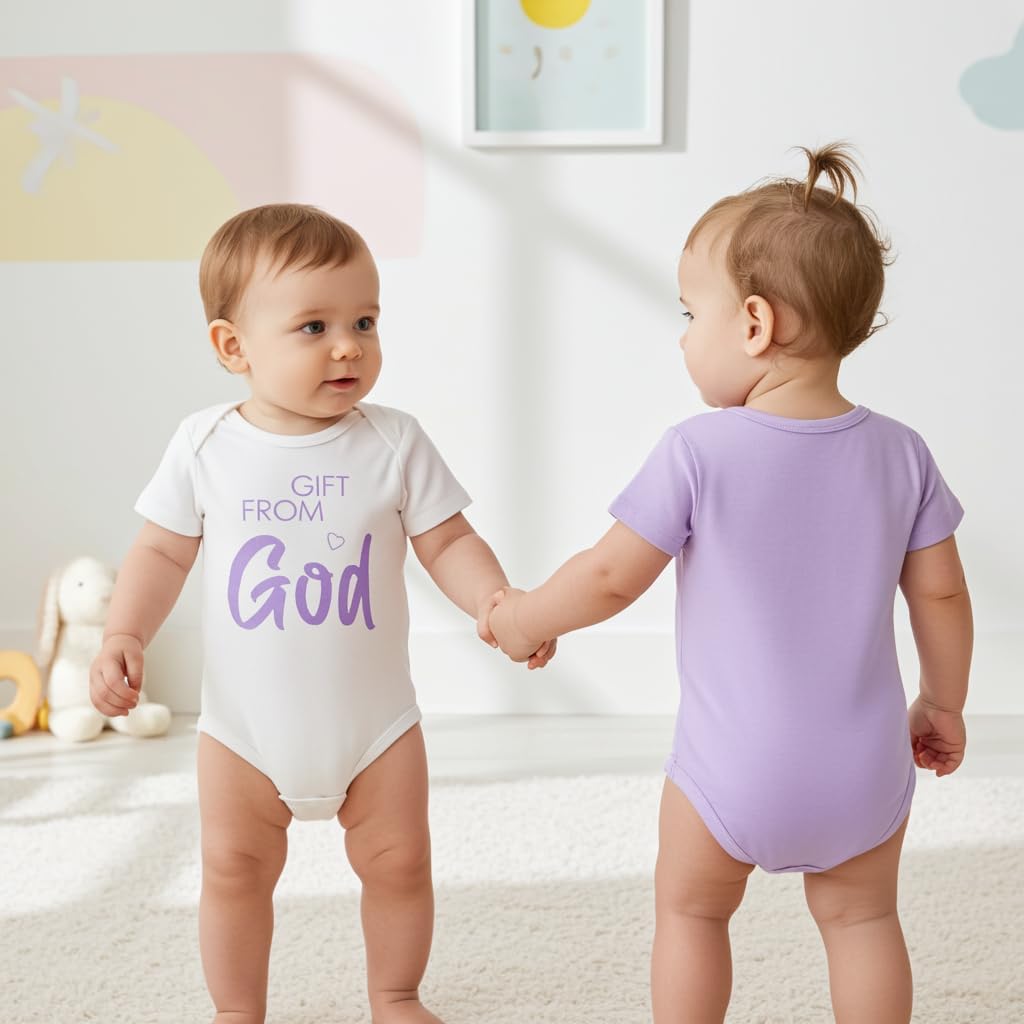 PATPAT Baby Bodysuits Supersoft Bamboo Viscose - Short Sleeve Boys and Girls - Newborn Infant Unisex Clothes Pack