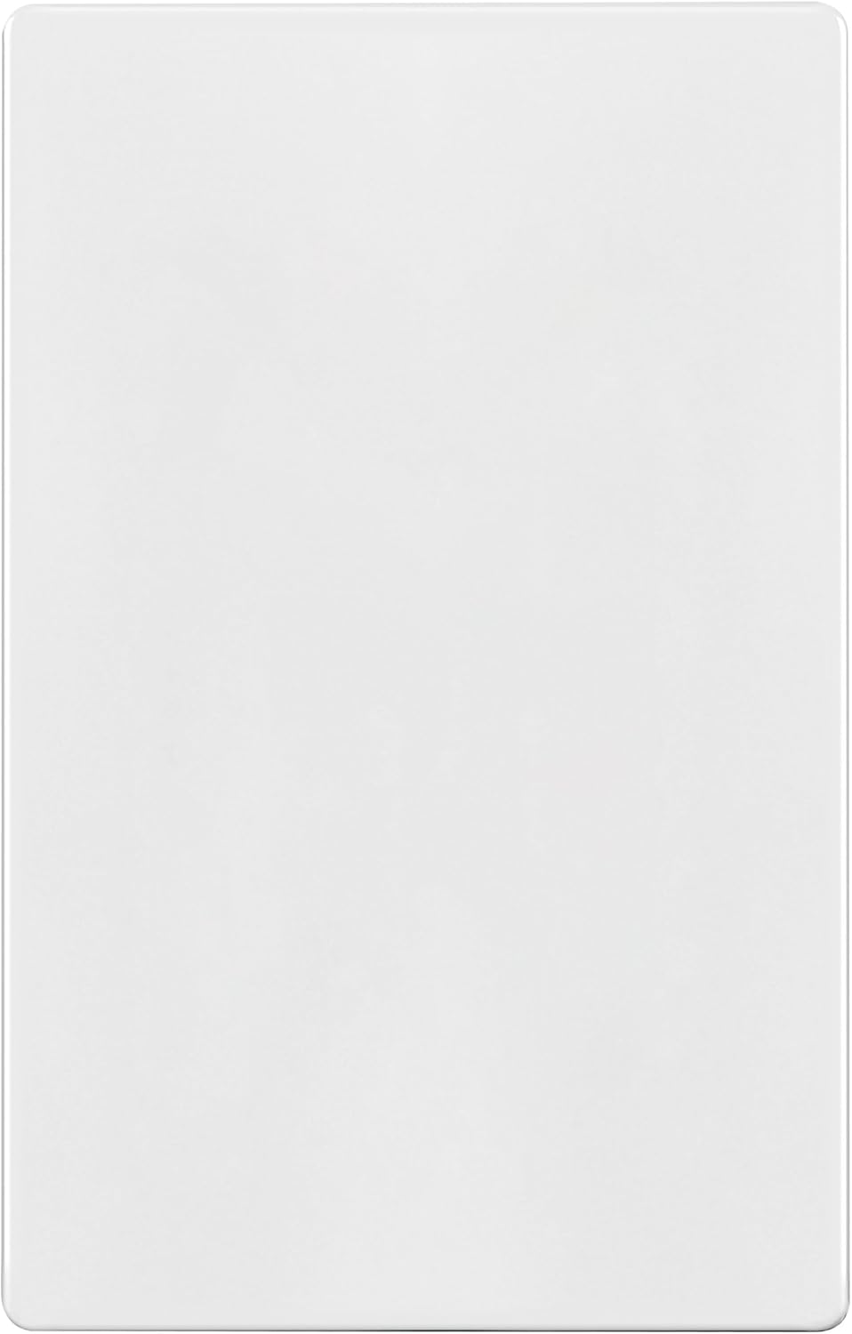 TG Mid-Size Screwless Blank Wall Plate, Child Safe Blank Device Outlet Cover, Medium Size 1-Gang 4.88" H x 3.11" L, Polycarbonate Thermoplastic, UL Listed, SP-MB1-W, White (1 Pack)