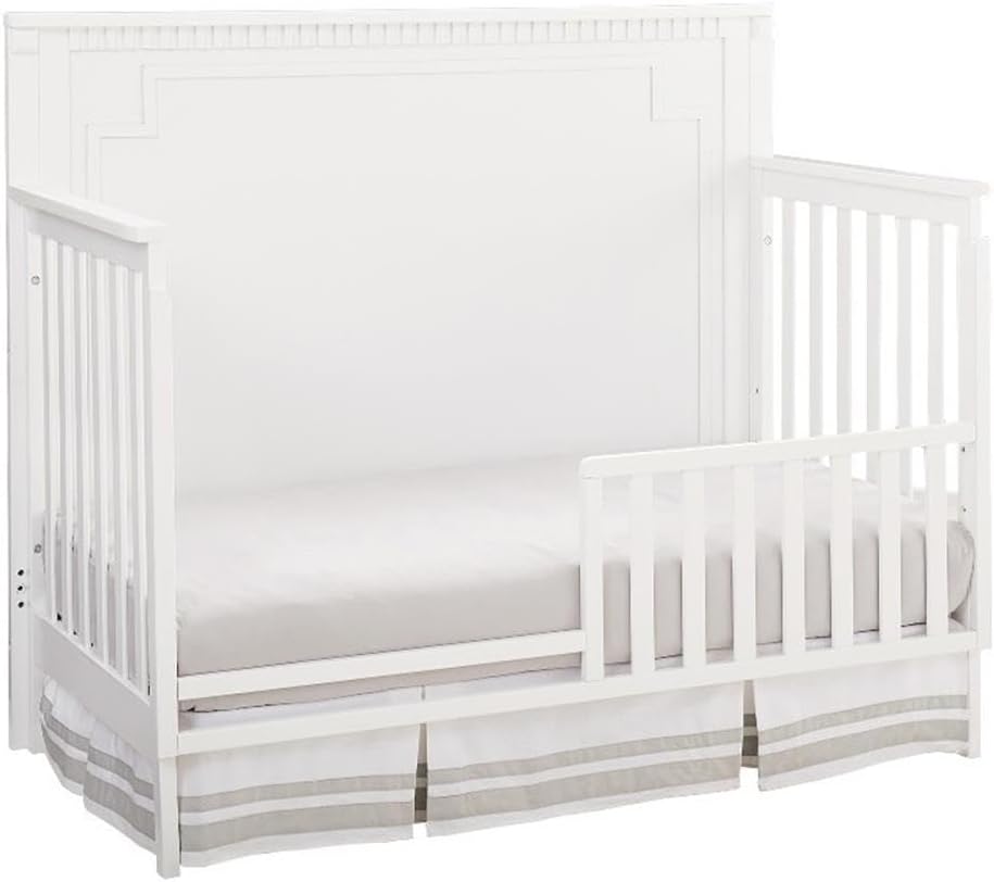 Pemberly Row Modern Wood Convertible Crib Panel in White Finish