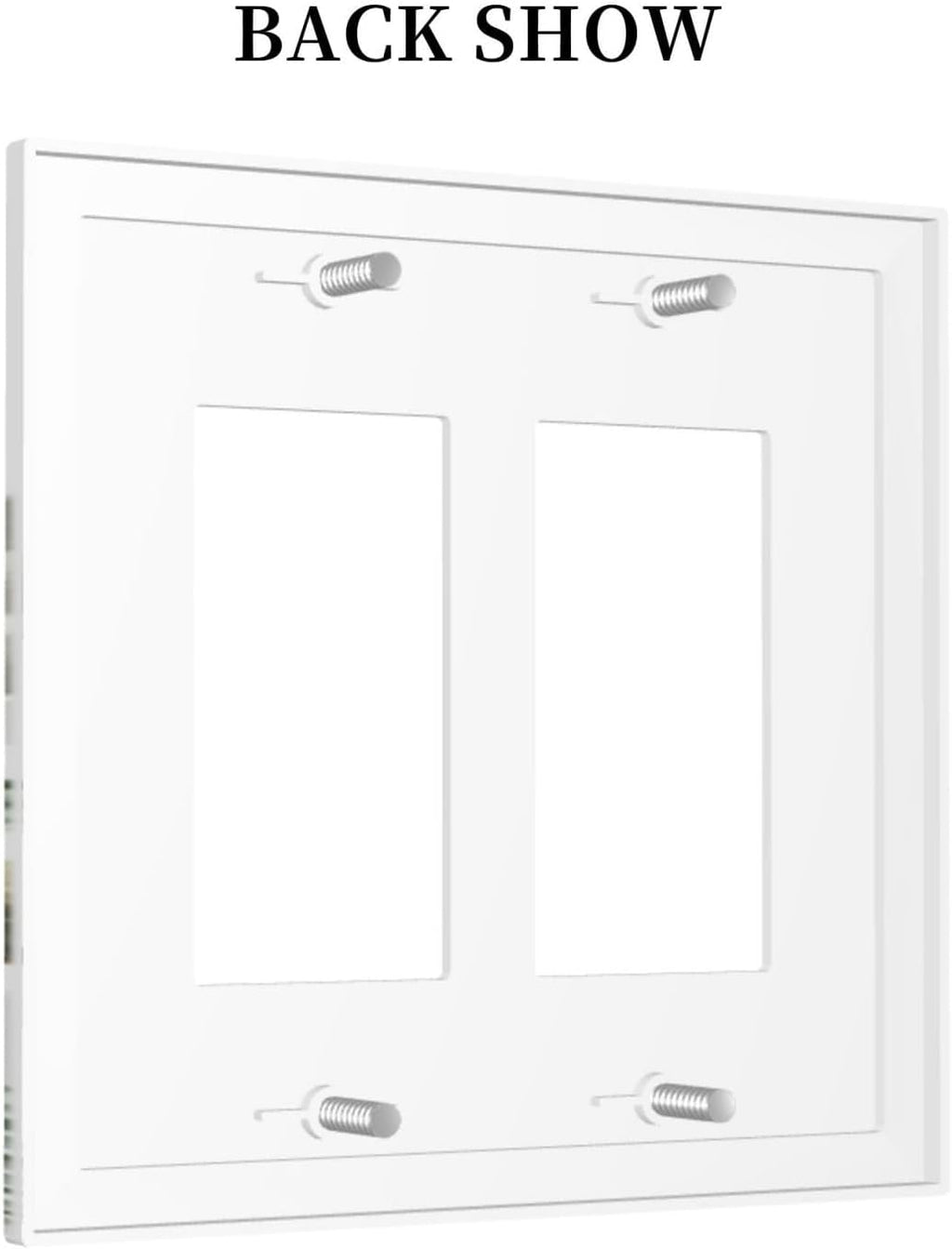 Palm Tree Banana Leaf Green Rainforest Natural Landscape Decorative Outlet Covers 2 Gang Double GFCI Rocker Electrical Wall Panels Light Switch Cover Plate for Bed Room Living Room Decor