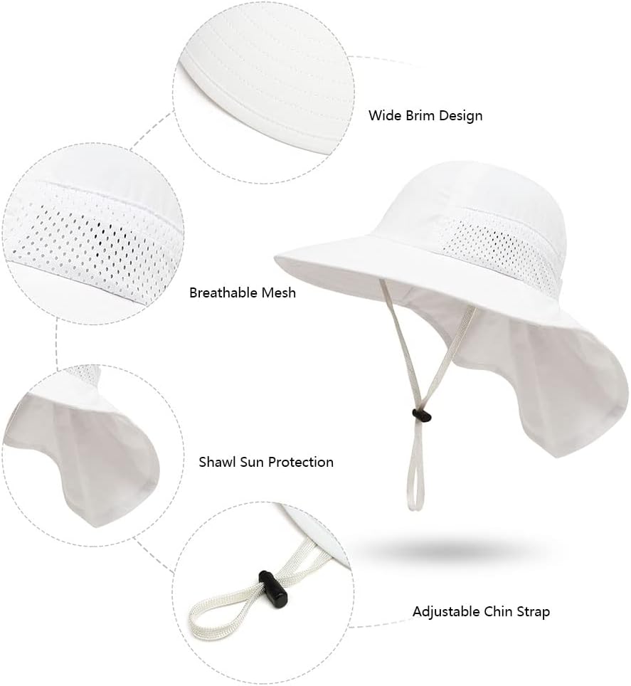 Baby Sun Protection Hat for Infant Toddlers Boys Girls UPF 50+ Sunhat for Outdoor Beach Swim