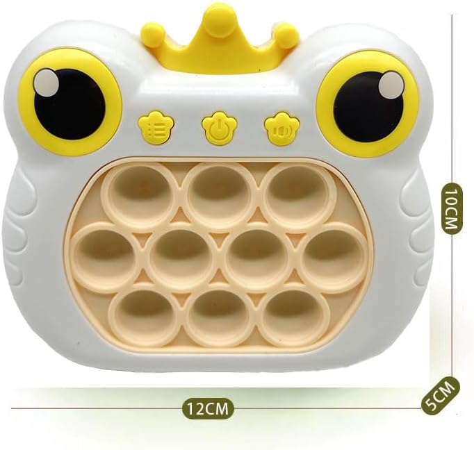 Pop It Fidget Toys Fast Push Game Handheld Game Puzzle Game for Kids 3-12 Birthday Gifts ，Sensory Fidget Toys for Kids and Adult（White）